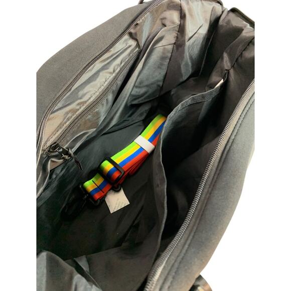 Ebay Branded Black Neoprene Tote Travel Bag 22 x 14x 7 Bag Rainbow Strap New - Picture 9 of 10
